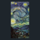 Starry Night von Vincent van Gogh. Karte<br><div class="desc">Berühmte Kunst Starry Night von Vincent van Gogh. Impressionismus,  Landschaftsölmalerei.</div>