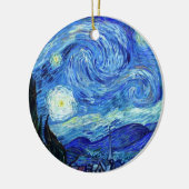 Starry Night von Vincent Van Gogh Keramik Ornament (Links)