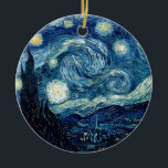 Starry Night von Vincent Van Gogh Keramikornament<br><div class="desc">Starry Night von Vincent Van Gogh</div>