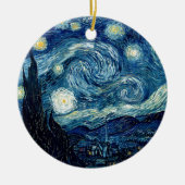 Starry Night von Vincent Van Gogh Keramikornament (Vorne)