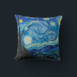 Starry Night von Vincent van Gogh Kissen<br><div class="desc">Starry Night,  berühmtes Gemälde von Vincent van Gogh</div>