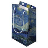 Starry Night von Vincent Van Gogh Kleine Geschenktüte (Vorderseite Schrägansicht)
