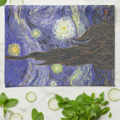 Starry Night von Vincent van Gogh Küchentuch (Gefaltet)