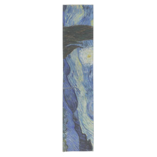 Starry Night von Vincent Van Gogh Kurzer Tischläufer