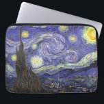 Starry Night von Vincent van Gogh Laptopschutzhülle<br><div class="desc">Starry Night by Vincent van Gogh ist ein Vintages, kunstvolles Post-Impressionismus Landschaft Stadtbild mit Blick auf Saint Remy, Frankreich aus van Gogh Asyl. Der Nachthimmel wirbelt mit Wolken und leuchtendem Halbmond und strahlenden Sternen über dem malerischen Dorf. Starry Night ist wahrscheinlich van Goghs berühmteste Gemälde und wurde während des Tages...</div>