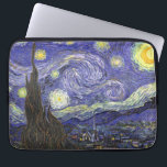 Starry Night von Vincent van Gogh Laptopschutzhülle<br><div class="desc">Starry Night by Vincent van Gogh ist ein Vintages, kunstvolles Post-Impressionismus Landschaft Stadtbild mit Blick auf Saint Remy, Frankreich aus van Gogh Asyl. Der Nachthimmel wirbelt mit Wolken und leuchtendem Halbmond und strahlenden Sternen über dem malerischen Dorf. Starry Night ist wahrscheinlich van Goghs berühmteste Gemälde und wurde während des Tages...</div>