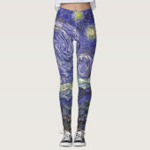 Starry Night von Vincent van Gogh Leggings (Vorderseite)