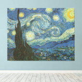 Starry Night von Vincent Van Gogh Leinwanddruck (Insitu (Holzboden))