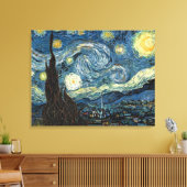 Starry Night von Vincent van Gogh Leinwanddruck (Insitu (Wohnzimmer))