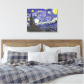 Starry Night von Vincent van Gogh Leinwanddruck (Insitu (Schlafzimmer))