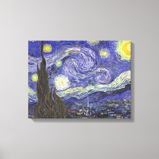 Starry Night von Vincent van Gogh Leinwanddruck (Vorderseite)