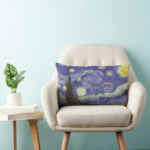 Starry Night von Vincent van Gogh Lendenkissen