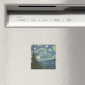 Starry Night von Vincent Van Gogh Magnet (In Situ (Geschirrspüler))