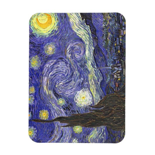 Starry Night von Vincent van Gogh Magnet (Vertikal)