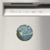 Starry Night von Vincent Van Gogh Magnet (In Situ (Geschirrspüler))