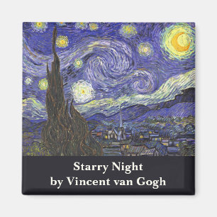 Starry Night von Vincent van Gogh Magnet