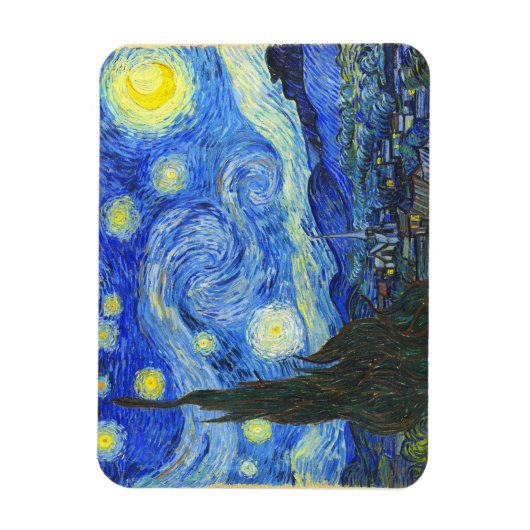 Starry Night von Vincent van Gogh Magnet (Vertikal)