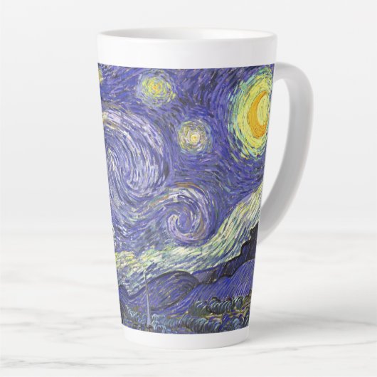 Starry Night von Vincent van Gogh Milchtasse (Rechte Ecke)