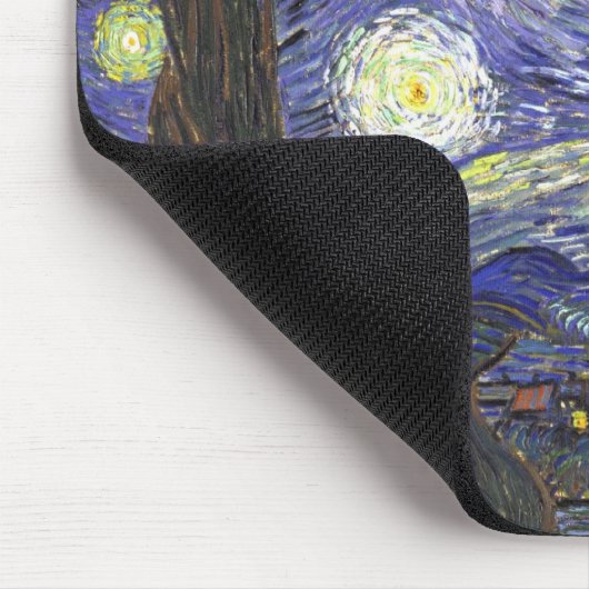 Starry Night von Vincent van Gogh Mousepad (Ecke)