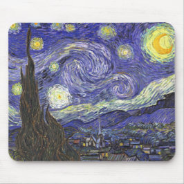 Starry Night von Vincent van Gogh Mousepad