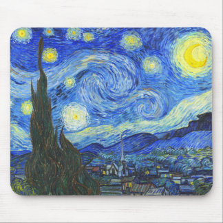 Starry Night von Vincent van Gogh Mousepad