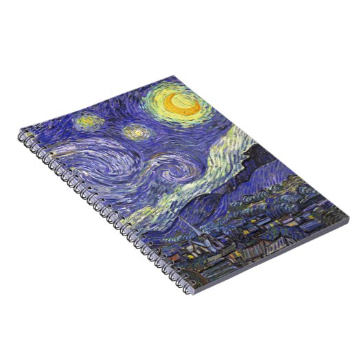 Starry Night von Vincent van Gogh Notizblock (Rechte Seite)
