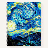 Starry Night von Vincent van Gogh Notizblock (Vorderseite)