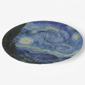 Starry Night von Vincent Van Gogh Pappteller (Schrägansicht)