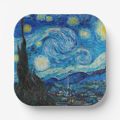 Starry Night von Vincent van Gogh Pappteller (Vorderseite)