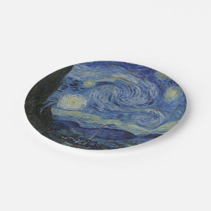 Starry Night von Vincent Van Gogh Pappteller