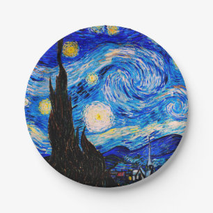 Starry Night von Vincent Van Gogh Pappteller