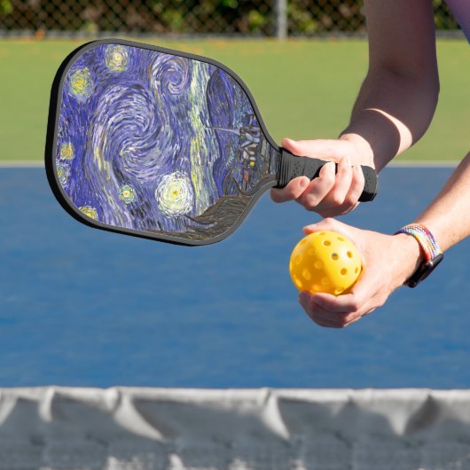 Starry Night von Vincent van Gogh Pickleball Schläger (InSitu)