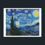 Starry Night von Vincent Van Gogh Postcard Postkarte<br><div class="desc">Vincent Van Gogh's The Starry Night (1889)</div>