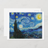 Starry Night von Vincent Van Gogh Postcard Postkarte (Vorne/Hinten)