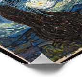 Starry Night von Vincent Van Gogh Poster (Ecke)