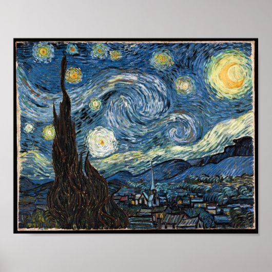Starry Night von Vincent Van Gogh Poster (Vorne)