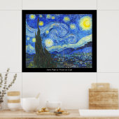 Starry Night von Vincent van Gogh Poster (Küche)