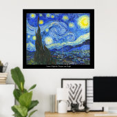 Starry Night von Vincent van Gogh Poster (Heimbüro)