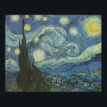 Starry Night von Vincent Van Gogh Poster<br><div class="desc">Vincent Van Gogh's Starry Night. 1889 Öl auf Leinwand. Museum of Modern Art,  New York City</div>