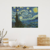 Starry Night von Vincent Van Gogh Poster (Küche)