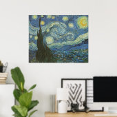 Starry Night von Vincent Van Gogh Poster (Heimbüro)