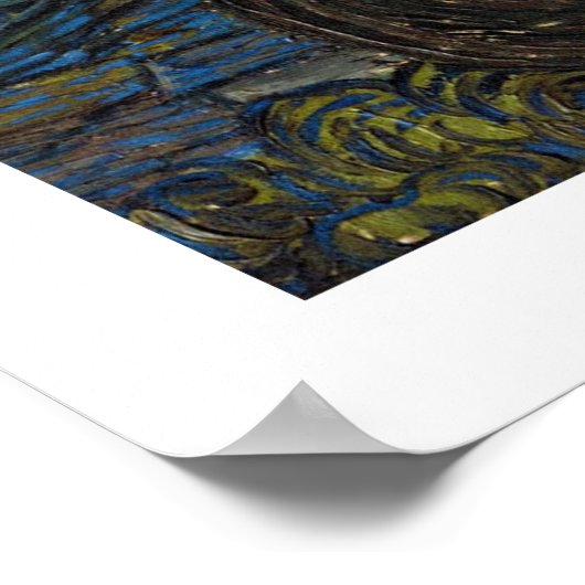 Starry Night von Vincent van Gogh Poster (Ecke)