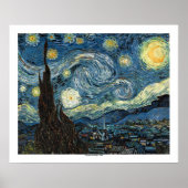Starry Night von Vincent van Gogh Poster (Vorne)