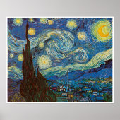 Starry Night von Vincent van Gogh Poster (Vorne)