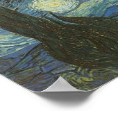 Starry Night von Vincent Van Gogh Poster (Ecke)