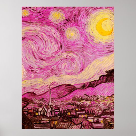 Starry Night von Vincent Van Gogh Poster (Vorne)