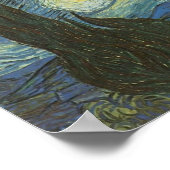 Starry Night von Vincent Van Gogh Poster (Ecke)