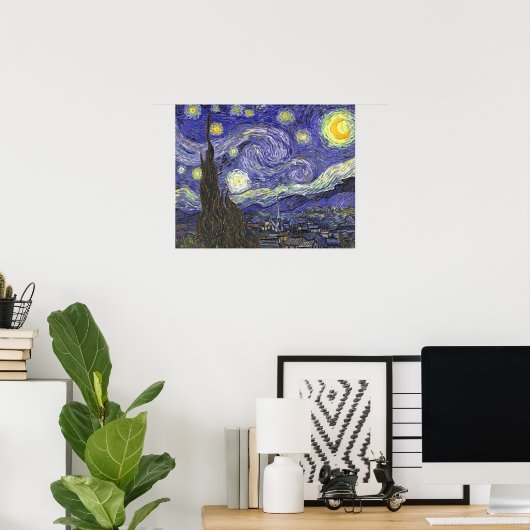 Starry Night von Vincent van Gogh Poster (Heimbüro)