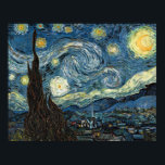 Starry Night von Vincent van Gogh Poster<br><div class="desc">Die berühmte "Starry Night" wurde 1889 von Vincent van Gogh gemalt. Das Original ist 29 x 36. Wir haben das nah und persönlich erlebt.</div>