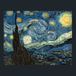 Starry Night von Vincent van Gogh Poster<br><div class="desc">Die berühmte "Starry Night" wurde 1889 von Vincent van Gogh gemalt. Das Original ist 29 x 36. Wir haben das nah und persönlich erlebt.</div>